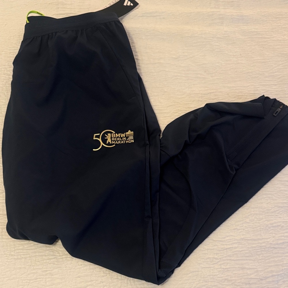 Adidas BMW Berlin Marathon Blue and Gold Marathon Pants